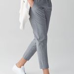 Lululemon grey open leg pants unsized 15” waist Photo 1