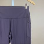 Zyia Size 12 Active Brilliant High Rise Pockets Leggings Crop Capri Purple Photo 7
