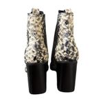 Marc Fisher Boots Womens 7M Black Gray Oshay Pointed Snakeskin Western Cowgirl Photo 3