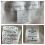 New York & Company Cream Black Lace Eyelet Cap Sleeve Vneck Dress Women's Size 8 Photo 10