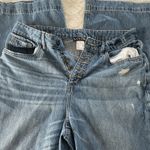 Venus  Wide Leg Distressed Hole Knees Jeans Size 10 Button Fly Photo 1