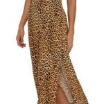 Revolve Vix Y2K sexy boho festival viscose animal print slip maxi dress small Photo 0