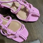 Anthropologie  pink strappy sandal heels Photo 8