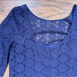 Lilly Pulitzer • Topanga Crochet Dress knit Breakers Lace bell sleeve True Navy Photo 10