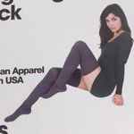 American Apparel New  Black Thigh High Socks vintage original tall Y2K 2000s rare Photo 3