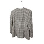 Vintage Prophecy Womens Wool Blazer Houndstooth Button Front Jacket Size 12 Brown Photo 7