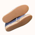 Coldwater Creek Walk With Me  Espadrille Platform Flats Blue Canvas Size 7.5 Coas Photo 6