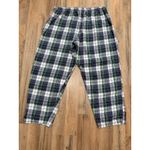 Disney  Store Plaid Pajama Pants Green Blue Cotton Lounge Sleep Size XL Photo 2