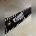 Arden B Y2K Embroidered Beaded Leather Wristlet Clutch Floral Brown Cocktail Bag Photo 6