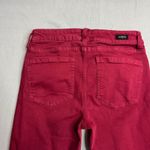 Liverpool Hannah Crop Flare Jeans Size 4 / 27 Red Velvet Burgandy Ankle Photo 5