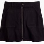 Madewell Denim Utility Zip Skirt in Black Frost Photo 4