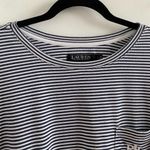 Ralph Lauren Lauren  Heathered Grey & White Striped Nightgown Size Large Photo 2