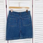 Christopher & Banks  Denim A Line Skirt Blue 4 Knee‎ Length Photo 6