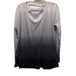 Idealogy Long Sleeve Tunic Tee Tie Dye Grays Size Large EUC Gray Photo 1