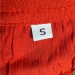 Burnt orange halter top ruffle and lace babydoll mini dress size small Photo 4