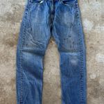 Levi's  505 Men's Classic Straight Fit Blue Denim Jeans W36 L32 Work Jeans Used Photo 0