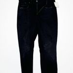 Good American NWT  Distressed Raw Hem Straight Leg Nico Jeans Women's Black 4/27 Photo 4