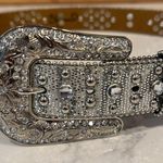 Shyanne  rhinestones crosses bling faux crystals western rodeo  belt size 28 NFR Photo 1