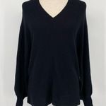 1. State  Women's Size S‎ Rich Black Pullover Ballon Sleeve Pullover Sweater, NWT Photo 2