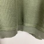 Aerie Hoodie Sweatshirt Womens Large Green Ribbed Cropped Corded 100% Cotton L Photo 4