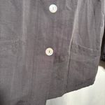Fridaze Linen Redefined Button Front Jacket Gray XS Mother of Pearl Lagenlook Photo 2