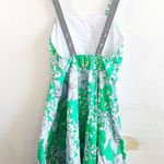 Tuckernuck Lila Dress Flare Green Floral Pinafore Sundress Sz S EUC Crossback Photo 10