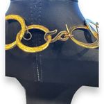 Kenneth Jay Lane Linked Circular and Amber Style Stone Necklace Photo 5