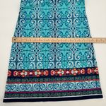 Rafaella  Dress Women’s S Blue Multicolored Kalaeidescope Print Zipper Sleeveless  Photo 7