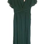 Showpo | August Emerald Green Flutter Sleeve Empire Maxi Dress Size 6 | NWT Photo 2