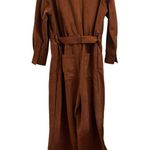 Eloquii Barkwood x  Faux Suede Brown Jumpsuit With Belt NWOT Photo 3