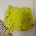 Lululemon hotty hot lined Women's Vibrant Yellow Athletic Shorts size 4 Photo 9