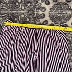 Bettina Riedel New York Women’s M Pink Black Striped Cotton Blend Flowy Shorts Size M Photo 5