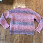 Rachel Zoe  pink ombre crewneck cozy sweater large Photo 6
