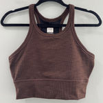 prAna Ribbed Sports Bra Brown Small Photo 0