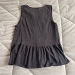 Lucky Brand  Charcoal Embroidered Blouse Photo 12