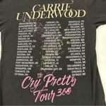Carrie Underwood Cry Pretty Tour 360 Merch Black Graphic Tee Shirt Womens XS Photo 1