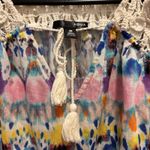 AQUA By Bloomingdale's Lace Crochet Mini Dress Womens Large Fit And Flare Photo 5