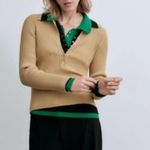 ZARA RIBBED KNIT POLO SHIRT Photo 0