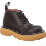 Bottega Veneta ‘The Bounce’ platform Ankle Boots Ebony Brown size 38.5 Photo 1