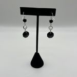 Swavorski 3 Tier Swarovski Octagon Earrings with Sterling Silver Embellishments Photo 3