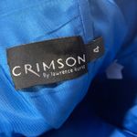 Vintage Y2k Iridescent Fairy Princess Gown Beaded Neckline Maxi Blue Gray XS Photo 14