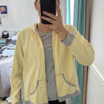 Yellow and grey zipup Size L Photo 0
