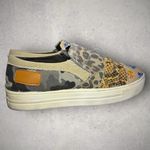 Source Unknown Women's Multicolor Floral Slip-On Canvas Raw Edge Flat Shoes Photo 5