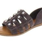 1. State Telle Grey Leather Studded Strappy Sandals Photo 0