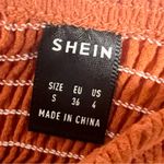 SheIn Burnt Orange Pink & White Colorblock Tiered Dress 
Size Small Photo 4