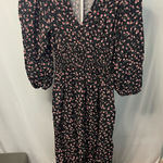 Gap Floral Black Dress Size‎ medium Photo 0