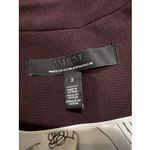 White House | Black Market WHBM Elegant Signature Blazer Size 2 Burgundy Check Photo 7