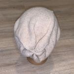 Beige & pink knit winter beanie Photo 3