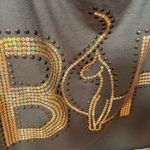 Baby Phat  Olive Top with Gold sequins and studs Photo 3