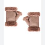 Revolve Jakke Sandy Faux Fur Shearling Gloves Mushroom Brown Tan NWT $108 NIP # Photo 1